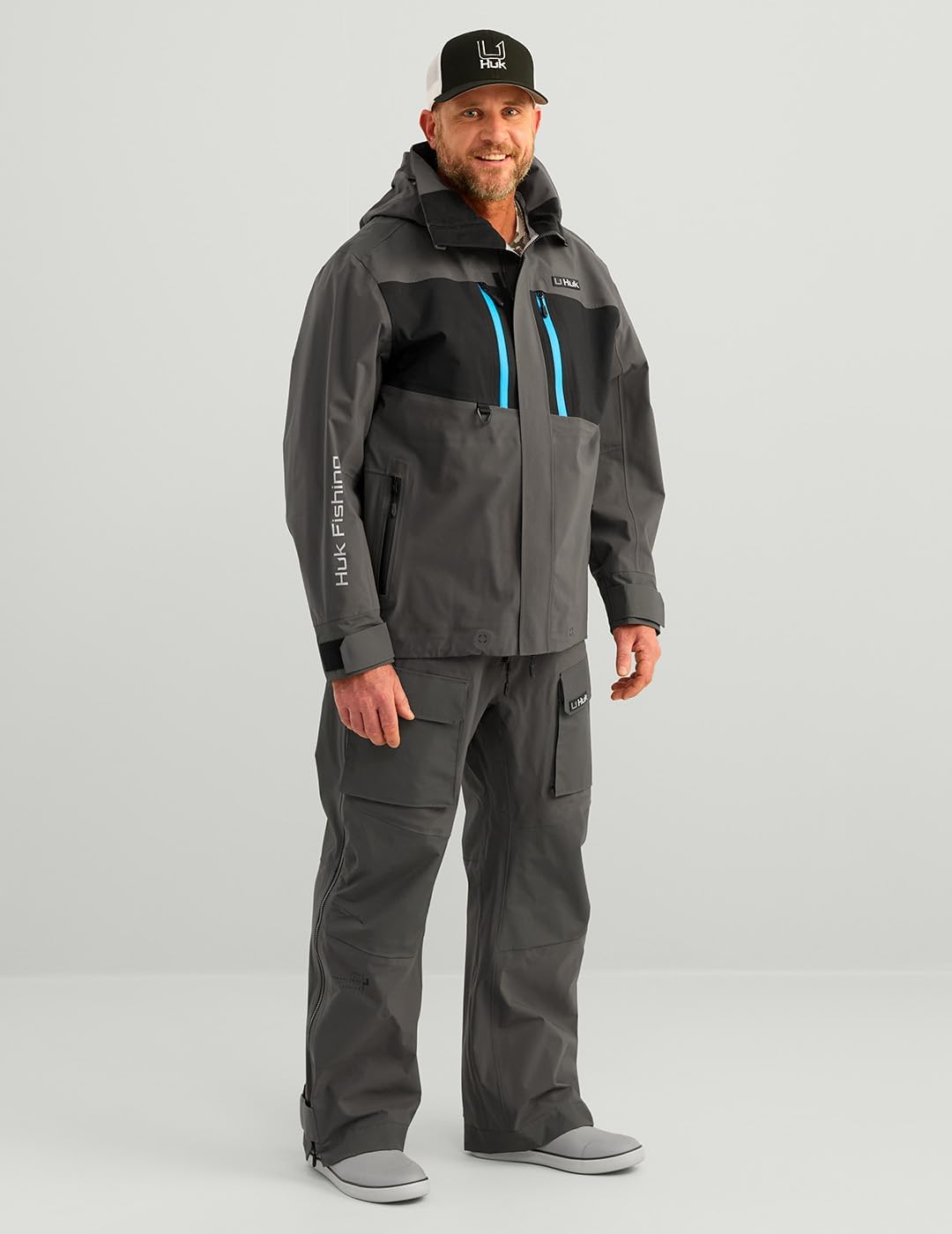 HUK mens Pro Series Jacket, Waterproof Fishing Jacket, Breathable Performance Outerwear - Image 3