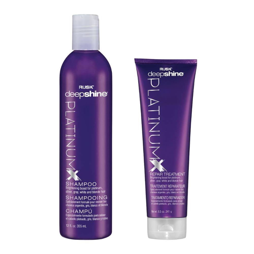 Amazon.com: RUSK Deepshine PlatinumX Bundle: Shampoo, 12 Oz