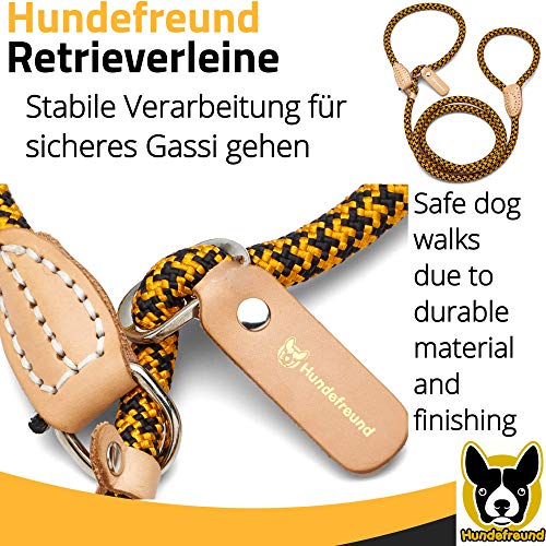 Retrieverleine mit Zugstopp 200 cm für kleine und große Hunde