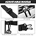 BAGAIL Clear Bags Stadium Approved Clear Tote Bag with Zipper Closure Crossbody Shoulder Bag with Adjustable Strap(12 Inch X 12 Inch X 6 Inch,Black)