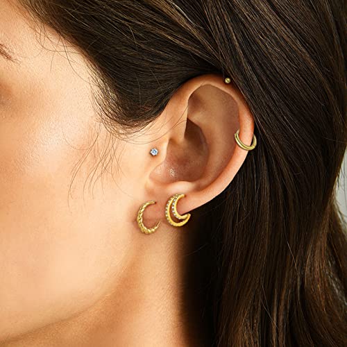 Earring-Sets-for-Multiple-Piercing-14k-Gold-Plated-Hoop-and-Studs-Earrings-Set-Hypoallergenic-Small-CZ-Earrings-Sets-for-Women-45-Pairs 51WbuGMG5SL