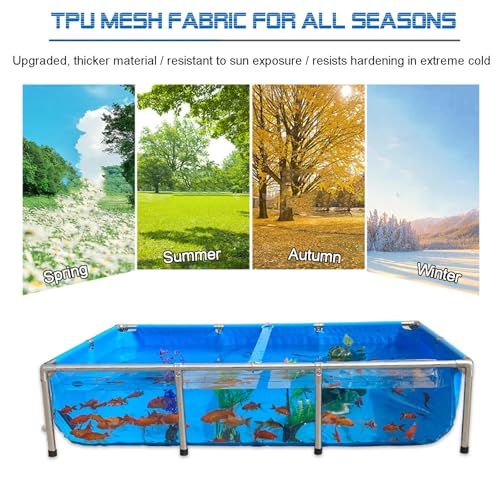 Bassin d'aquaculture durable avec vanne de vidange rapide