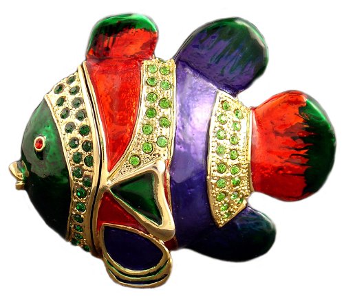 Schmuckdose Fisch - Pillendose Fisch - Fisch Figur Cover