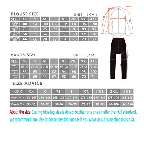X-TIGER Men’s Cycling Bib Pants Winter,5D Padded Cycling Bike Tights,Thermal Compression Bicycle Leggings - Thumbnail 5