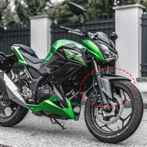 Garde-boue avant de moto noir brillant pour Kawasaki NINJA 250 300 Z250