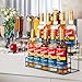 10 Bottle Capacity Coffee Syrup Organizer 2 Tier Coffee Syrup Stand Shelf for Coffee Bar Kitchen Small Wine Rack for Bar Family Storage for Syrup Wine Dressing