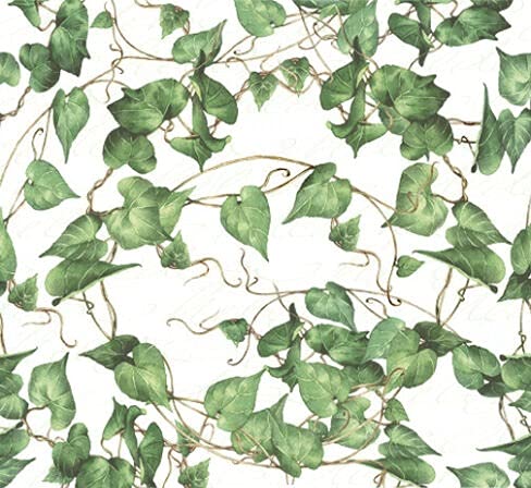 Irvint & Co, Set of 2 Individual Decoupage Paper Party Napkins IVY GREEN PLANT VINE atercolor Decor Luncheon Napkin for a Birthday holiday, Wedding, Cocktail Party