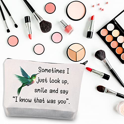 BDPWSS Hummingbird Makeup Bag Hummingbird Memorial Gift Sometimes I Just Look Up Smile And Say I Know That Was You Gift (That was you Hummingbird)3