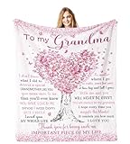 Jamfind Grandma Gifts, Birthday Gifts for Grandma, Great Grandmother Mothers Day Christmas Birthday Gift Blanket 60'x 50', Grandmom Nana Gift