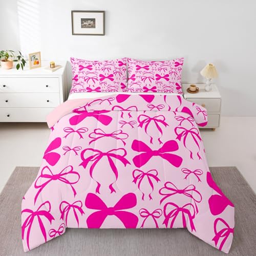 Feelyou Ensemble courtepointe grand lit, nœud mignon