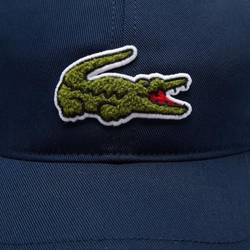 Image of Lacoste Unisex Contrast Strap and Oversized Crocodile Cotton Cap