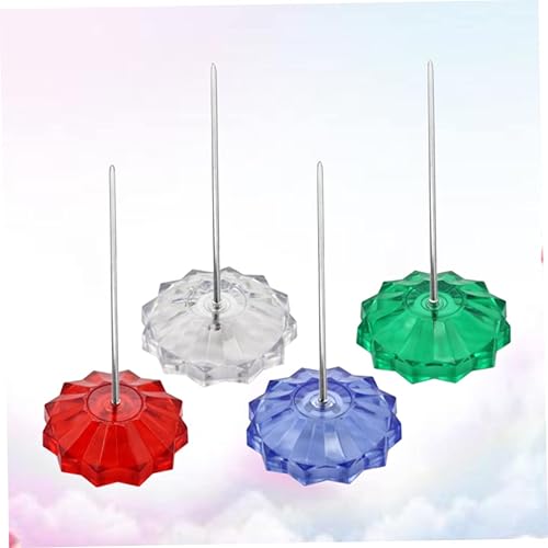 Miniatura 2 de STOBOK Tenedor de billetes para mostrador de recibos accesorio de escritorio titular de notas barra recta base de plástico para hotel restaurante