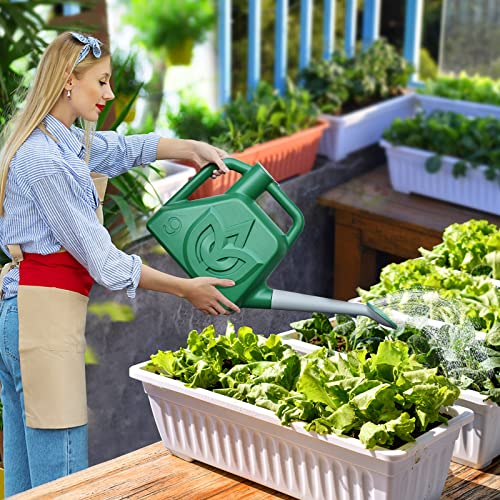 Watering Can For Outdoor Plants Garden Flower, 2.3 Gallon Modern Plastic Watering Cans With Removable Nozzle And Long Spout Ideal For Succulents, Outdoor, Gardening, Green #TOP4