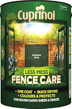 Cuprinol 5191663 Less Mess Fence Care Exterior Woodcare, Woodland Green