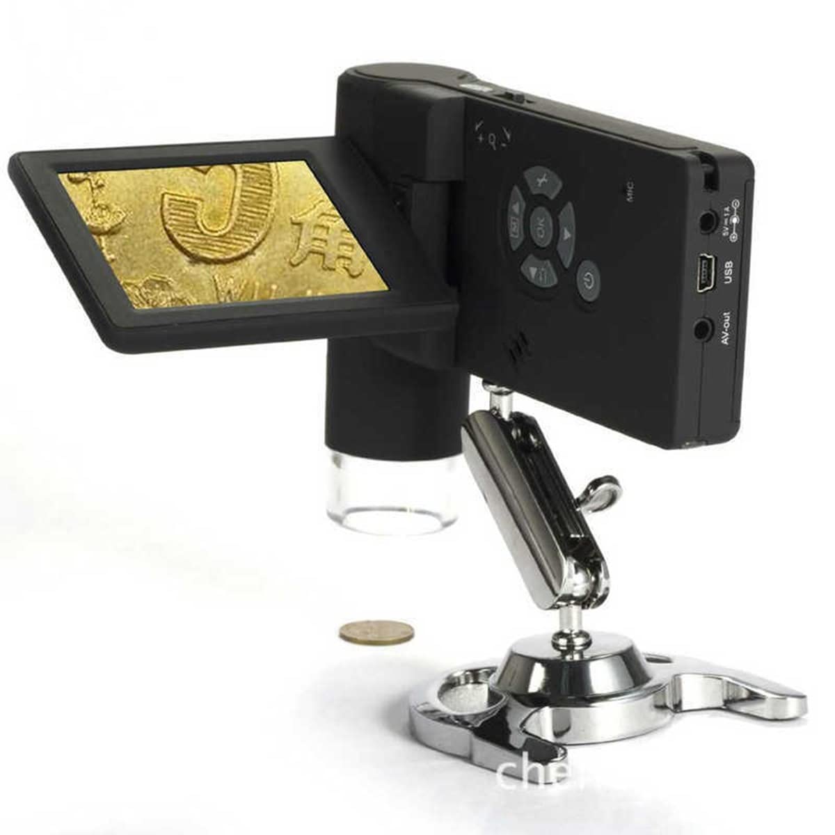 ASerZenith Microscope Accessories Kit Slide Preparation Camera 300X Portable Hd Electronic With Screen Microscope Usb Digital Microscope Microscope Accessories