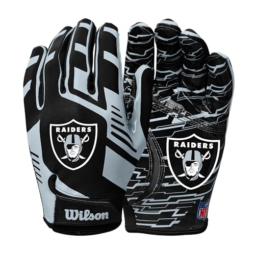 Image of Wilson NFL Stretch Fit Football Gloves - Youth and Adult Sizes