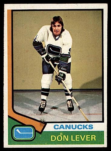 1974 Topps #94 Don Lever Vancouver Canucks (Hockey Card) EX Canucks
