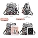 ZOCILOR Women's Fashion Backpack Purse Multipurpose Design Convertible Satchel Handbags and Shoulder Bag PU Leather Travel bag (Grey Leopard)