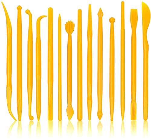 BronaGrand 14本入り プラスチック製 ミニ 工芸粘土モデリングツール 彫刻ツール 工芸品や粘土形のスタイリング