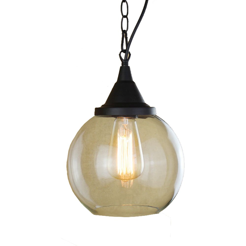 KLXSIVU Indutrial Vintage Glass Lampshade DIY Chandelier Loft Light Retro Ceiling Lamp Decor Light/a/D