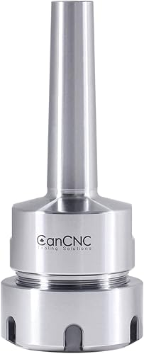 Miniatura 66 de Accusize Industrial Tools Mandril con boquilla Er32 con vástago R8, RPM máximas: 8000 RPM, extremo de barra de tracción 7/16''-20, TIR máximo