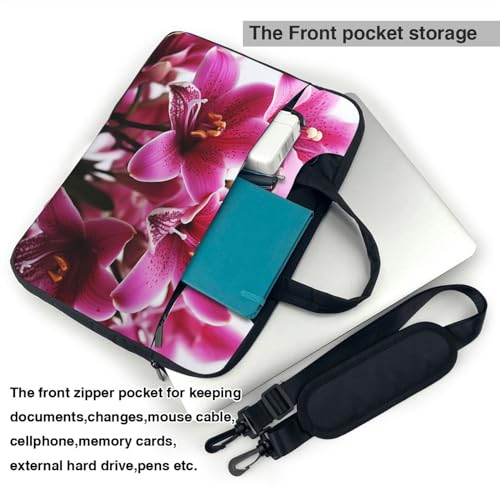 Bolso para Laptop con diseño de flores Lily 15.6 pulgadas miniatura 4