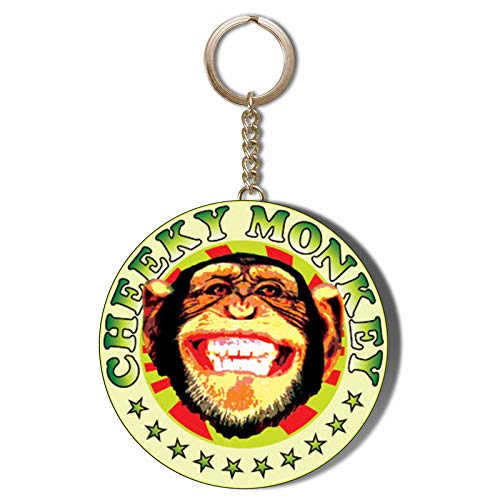 Gift Insanity POP ART - CHEEKY MONKEY - 58mm CHAIN KEYRING