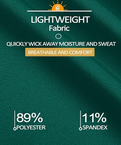 Magcomsen Womens Golf Polo Upf 50+ Fishing Shirts Short Sleeve Womens Sun Shirts Classic Fit Shirts Tennis Shirt Emerald Green Xxl thumb #4