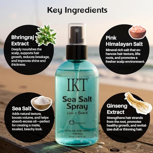 IKT Natural Sea Salt Spray para cabello 100ml miniatura 2