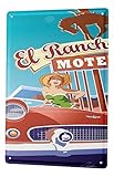 Poster waren gestern – dieses Schild setzen Retro Akzente mit Wow Effekt. Werbung Blechschilder Retro Vintage Poster Wand Dekoration Türschild Dekoschild