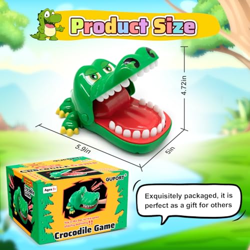 image for ALS AILISUO Upgraded Crocodile Teeth Dentist Game For Kids, Alligator 