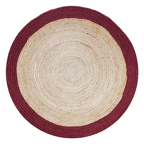 Tapis rond en jute résistant trafic intense pour protéger vos parquets