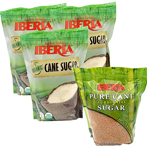 Iberia Organic Cane Sugar, 1.5 lb. (Pack of 3) + Iberia Turbinado Pure Cane Raw Sugar 2lb. image 2