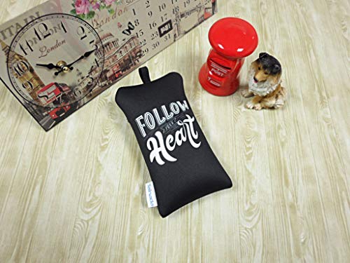 Image of Neoprene Neck Cell Phone Sleeve Bag Pouch w / Clip (Live Your Dream Black)