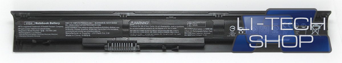 Batteria Compatibile 2600mAh per CODICE HP 75648024I Notebook Computer Portatile