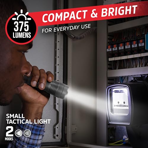 Image of Energizer Tactical LED Flashlights, Impact-Resistant, Outdoor Flashlights, Great for Camping, Vehicles, and Emergency Preparedness, 2 Pack, 375 and 1000 Lumens