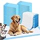 FluffyDream Trainingspads für Hunde und Welpen, 100-Stück 33X45cm Puppy Pads, Welpenunterlagen, Auslaufsicheres 5-Lagiges Design mit Schnell Trocknender Oberfläche, Extra Kleine Größe, Blau