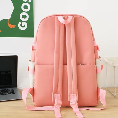 Miniatura 5 de Mochila kawaii de 5 piezas para la escuela, mochila estética kawaii, suministros escolares Kawaii, conjunto de mochila con accesorios, Azul