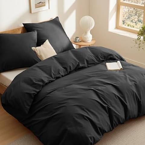BEDSURE 3-Piece Cotton Bed Linen Set Cover