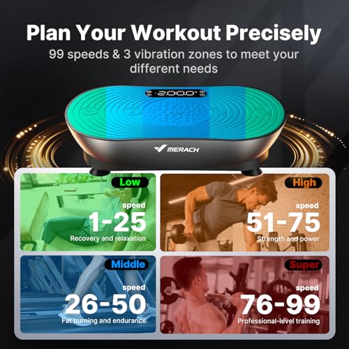 MERACH V33 Pro Single-Motor Vibration Plate with LED Touchscreen — view 6