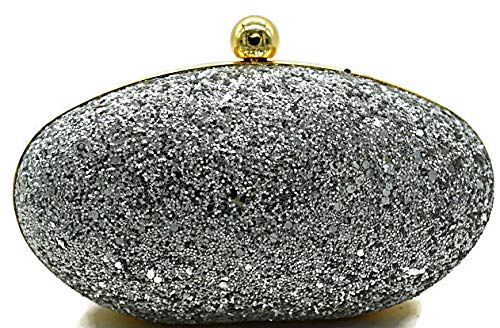 TOOBA Handicraft Hand Embroidered Box Clutch Bag Purse for Bridal, Casual, Wedding (Metallic Silver) (B07TVVBLJK) Amazon Price History, Amazon Price Tracker