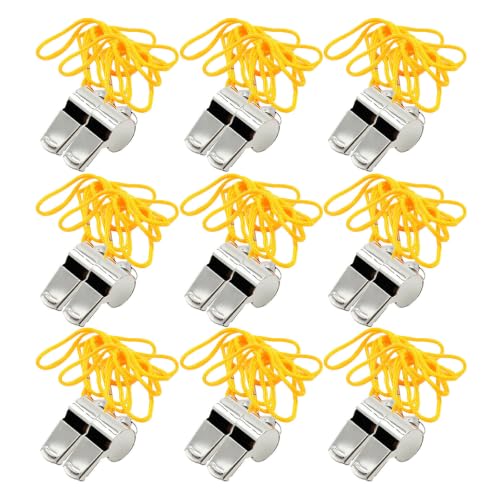 Silbatos de entrenador en acero inoxidable, 48 pcs miniatura 1