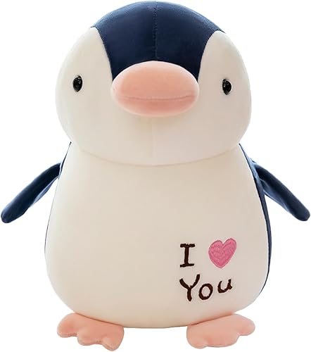 Miniatura 7 de zhidiloveyou Peluche de pingüino de 9.84 pulgadas, lindo juguete de peluche para niñas y niños Negro,Azul oscuro,Azul claro