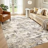 Jessibou Abstract Gold Brown 5×7 Rug