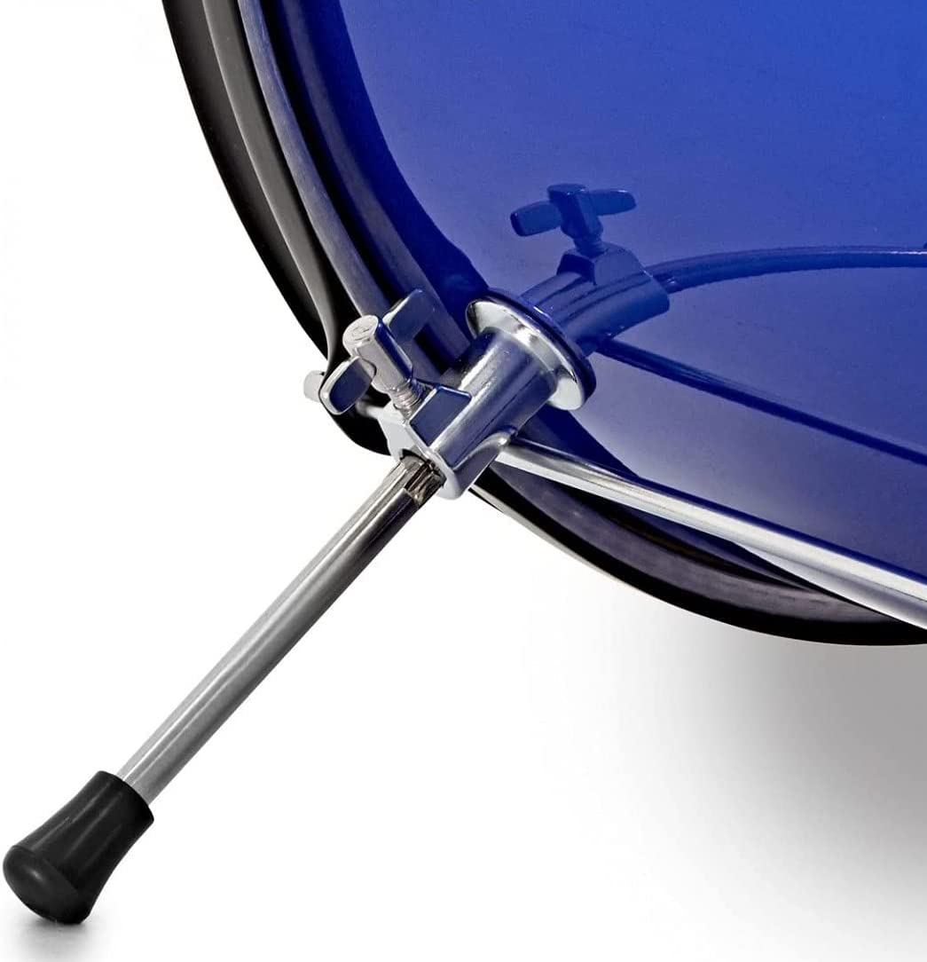 ROCKSTAR MUSIC - Batería Infantil de Madera para Jóvenes Músicos GC1043BBL Kit Completo de Percusión, Calidad Sonora Excepcional, Diseño Ergonómico - Incluye Asiento, Pedal de Bombo, Baquetas