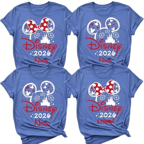 Image of Custom Family Trip Shirts 2026, Matching Vacation Tees, Fantasy Castle Theme Shirt, Group Travel Holiday Shirt