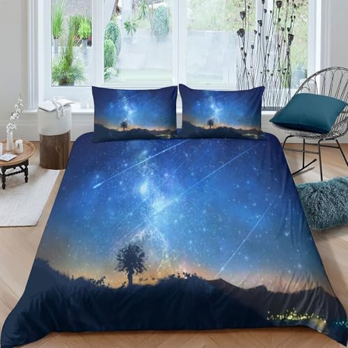 Parure de lit microfibre résistante 3 pièces 220x240cm housse de couette effet 3D éclair