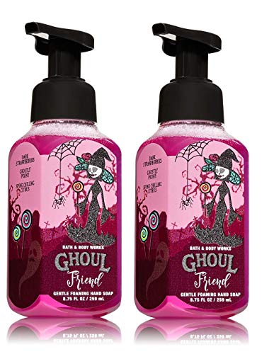 Bath and Body Works Ghoul Friend Gentle Foaming Hand Soap - Pair of 2 - Berry Scary Scent with Halloween Skeleton Label