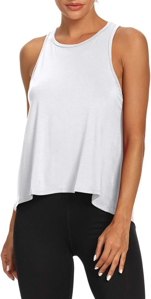 Bestisun Backless Workout Yoga Shirts Tie Back Sports Tank Athletic Tops for Women - Image 3