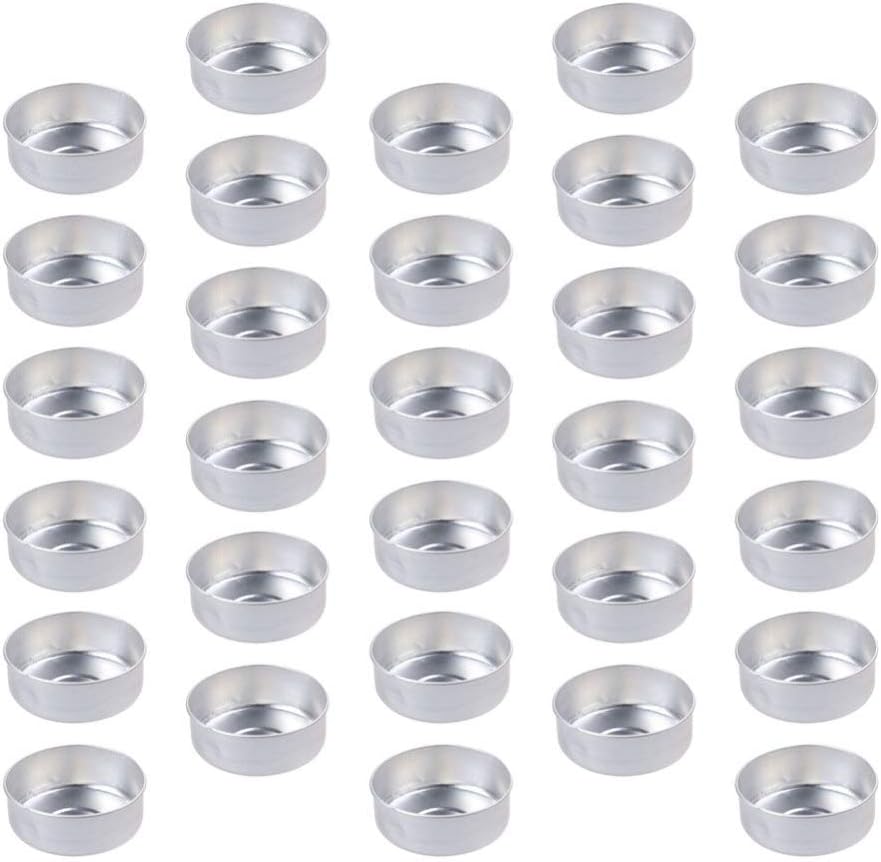 Buy SUPVOX 200pcs Aluminum Metal tealight Cups Empty Case Candle Wax